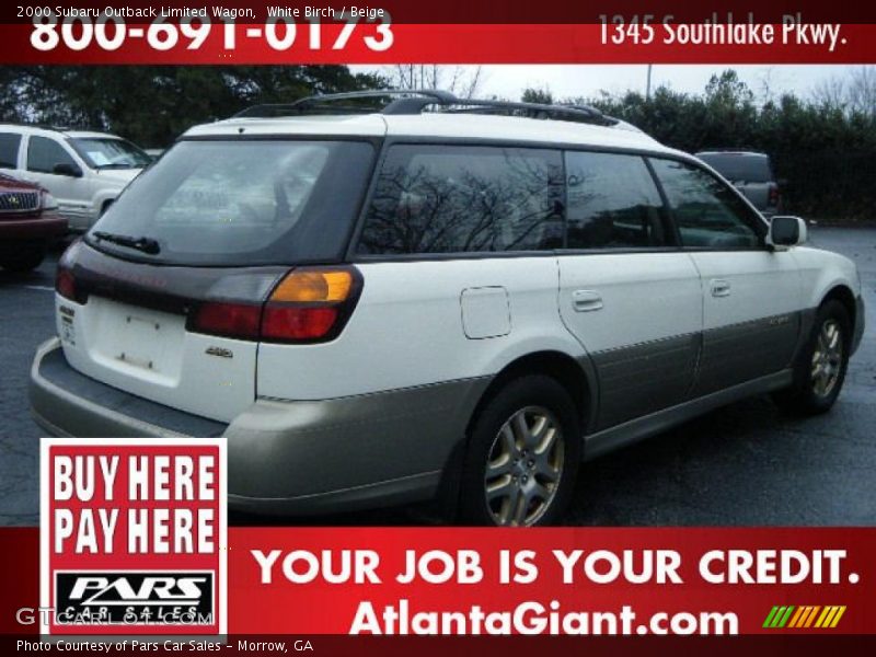 White Birch / Beige 2000 Subaru Outback Limited Wagon