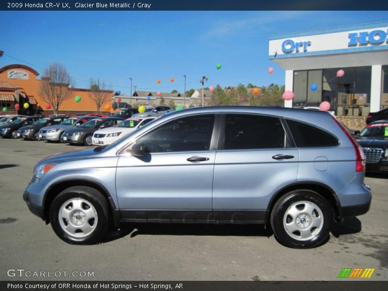 Glacier Blue Metallic / Gray 2009 Honda CR-V LX