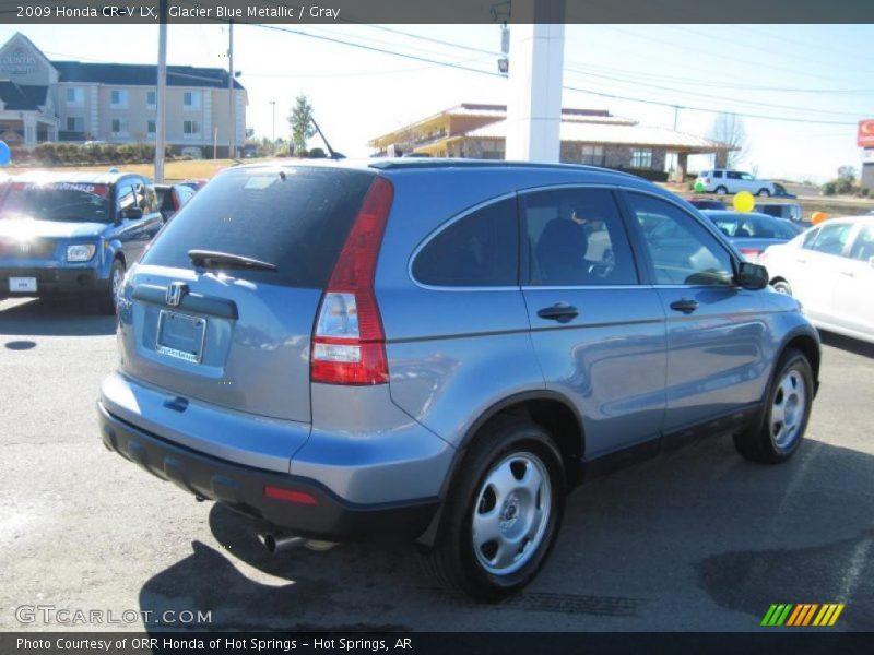 Glacier Blue Metallic / Gray 2009 Honda CR-V LX