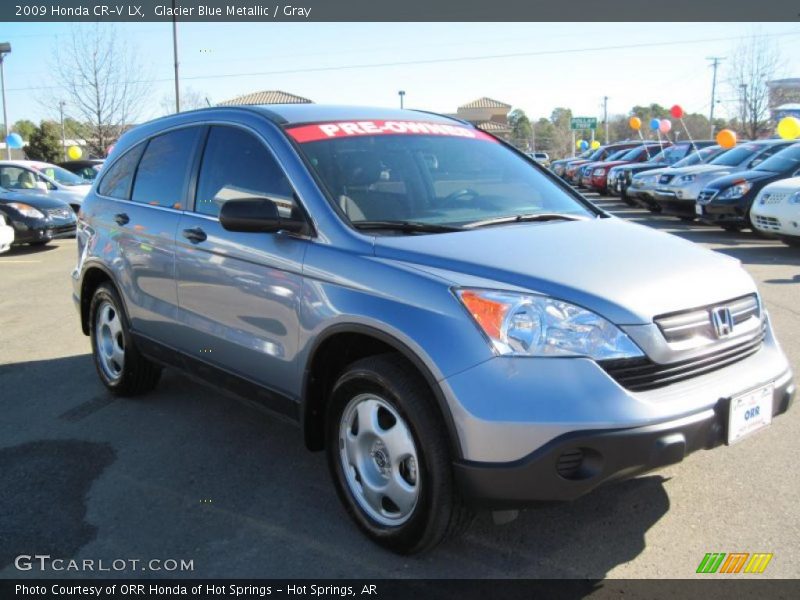Glacier Blue Metallic / Gray 2009 Honda CR-V LX
