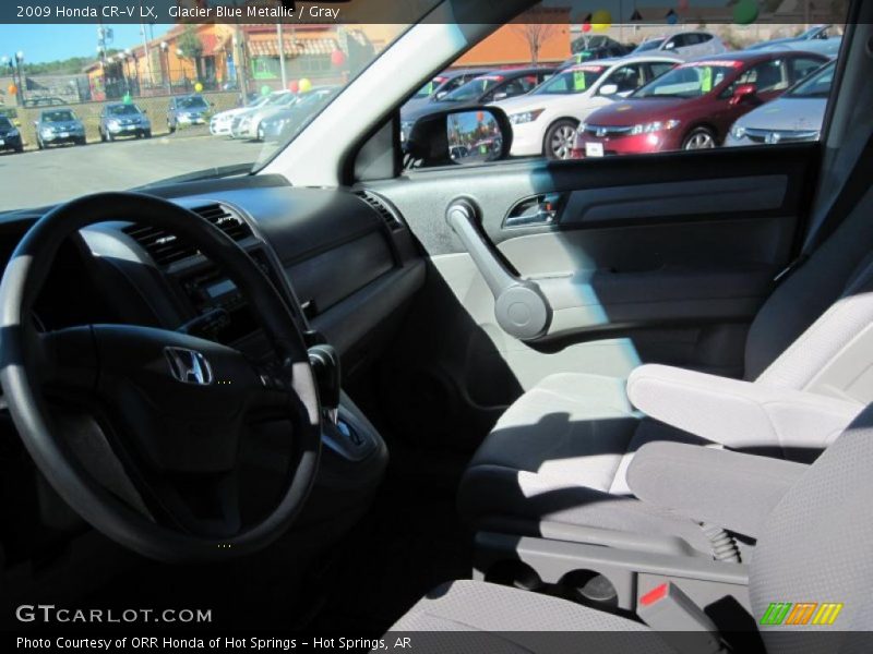 Glacier Blue Metallic / Gray 2009 Honda CR-V LX