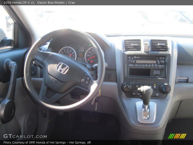 Glacier Blue Metallic / Gray 2009 Honda CR-V LX