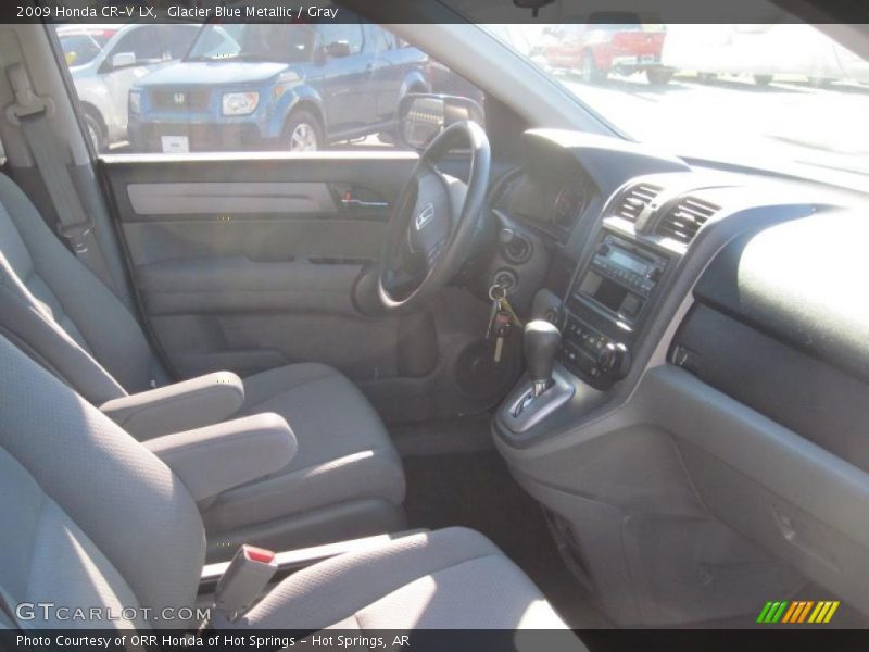 Glacier Blue Metallic / Gray 2009 Honda CR-V LX