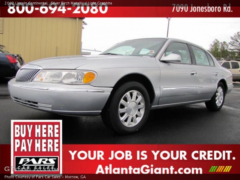 Silver Birch Metallic / Light Graphite 2002 Lincoln Continental