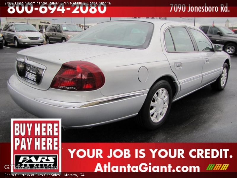 Silver Birch Metallic / Light Graphite 2002 Lincoln Continental