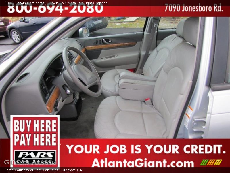 Silver Birch Metallic / Light Graphite 2002 Lincoln Continental