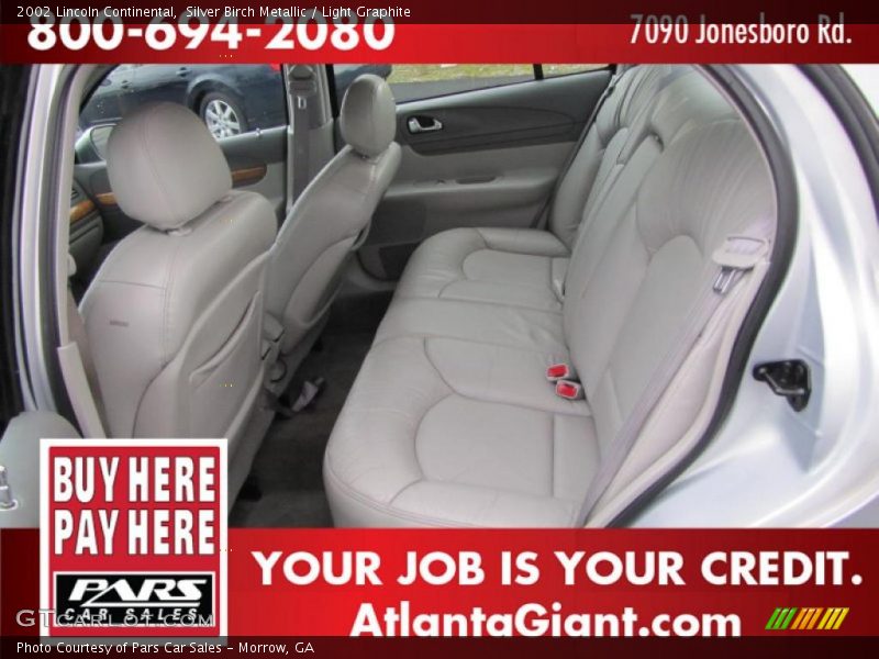Silver Birch Metallic / Light Graphite 2002 Lincoln Continental
