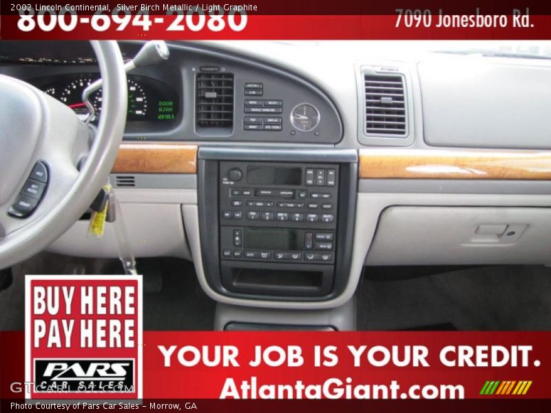 Silver Birch Metallic / Light Graphite 2002 Lincoln Continental
