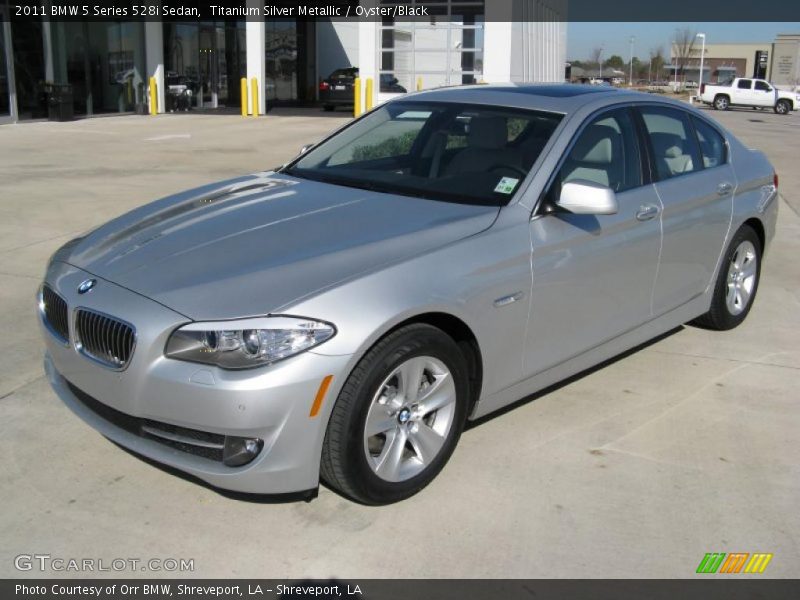 Titanium Silver Metallic / Oyster/Black 2011 BMW 5 Series 528i Sedan