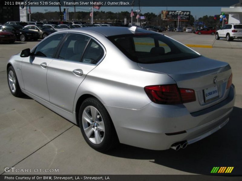 Titanium Silver Metallic / Oyster/Black 2011 BMW 5 Series 528i Sedan