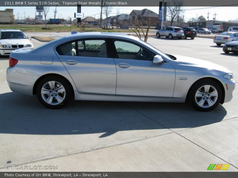 Titanium Silver Metallic / Oyster/Black 2011 BMW 5 Series 528i Sedan