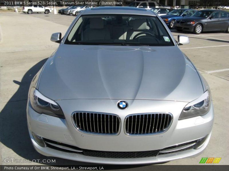 Titanium Silver Metallic / Oyster/Black 2011 BMW 5 Series 528i Sedan