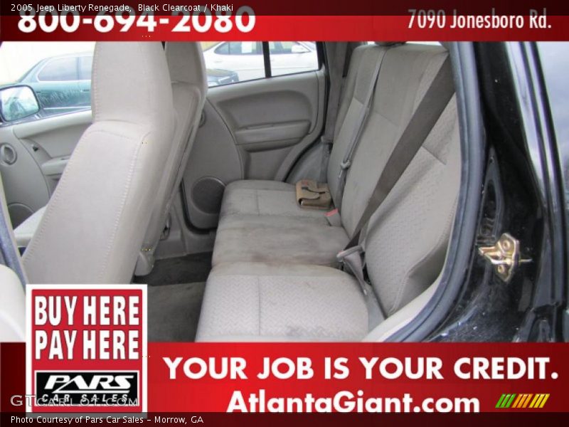 Black Clearcoat / Khaki 2005 Jeep Liberty Renegade