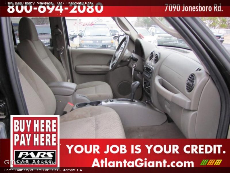 Black Clearcoat / Khaki 2005 Jeep Liberty Renegade