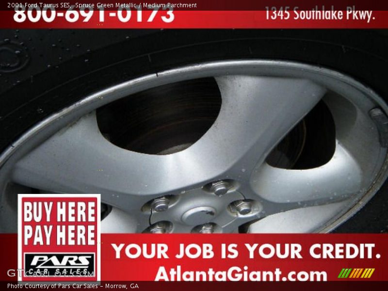 Spruce Green Metallic / Medium Parchment 2001 Ford Taurus SES