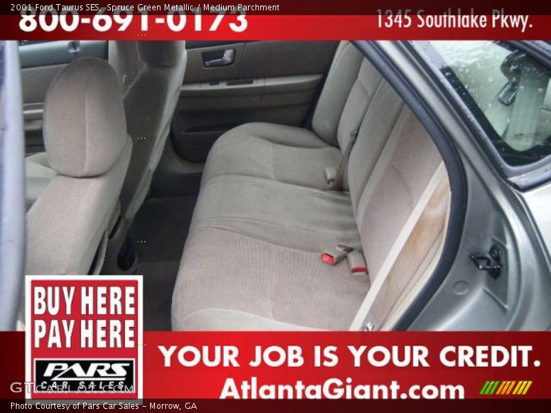 Spruce Green Metallic / Medium Parchment 2001 Ford Taurus SES