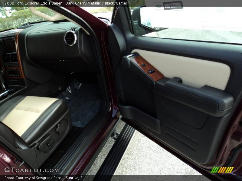 Dark Cherry Metallic / Black/Camel 2008 Ford Explorer Eddie Bauer