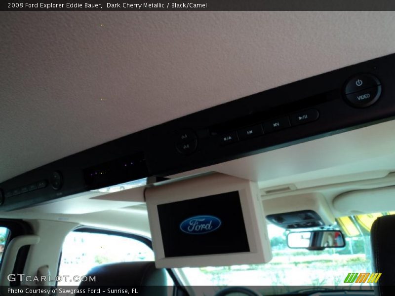 Dark Cherry Metallic / Black/Camel 2008 Ford Explorer Eddie Bauer