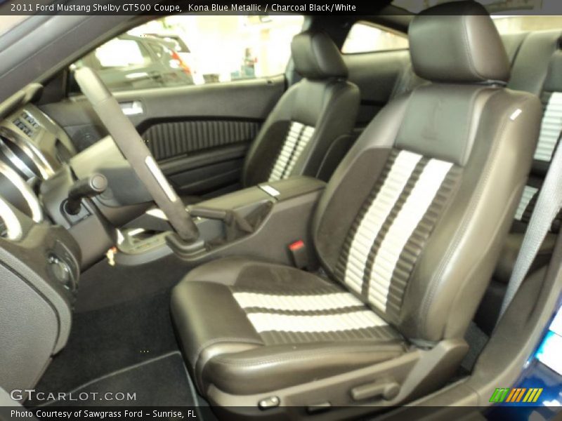  2011 Mustang Shelby GT500 Coupe Charcoal Black/White Interior