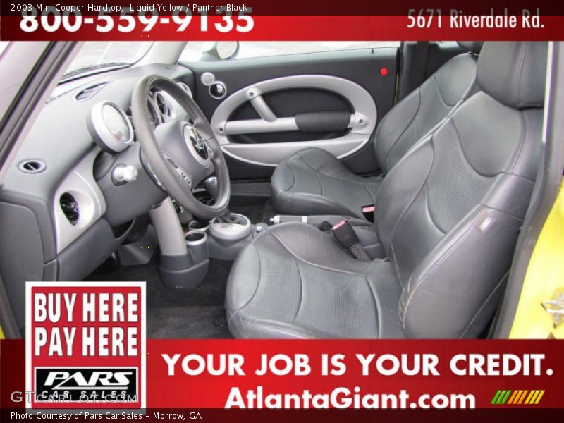 Liquid Yellow / Panther Black 2003 Mini Cooper Hardtop