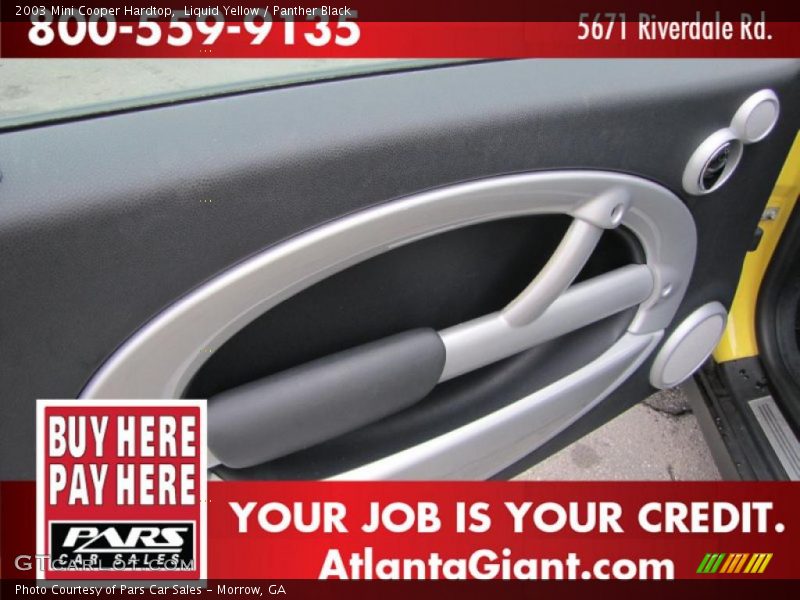 Liquid Yellow / Panther Black 2003 Mini Cooper Hardtop