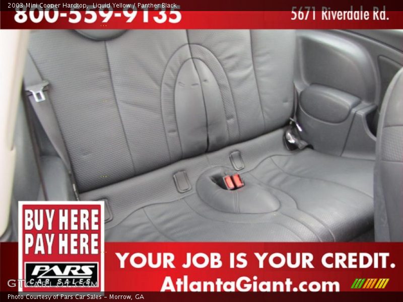 Liquid Yellow / Panther Black 2003 Mini Cooper Hardtop