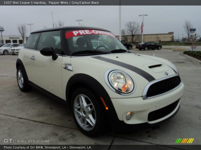 Pepper White / Grey/Carbon Black 2007 Mini Cooper S Hardtop