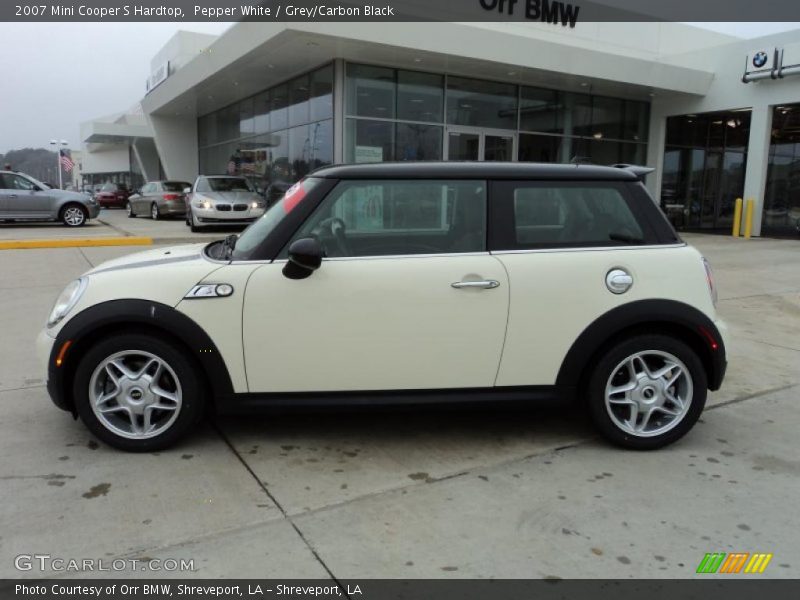 Pepper White / Grey/Carbon Black 2007 Mini Cooper S Hardtop