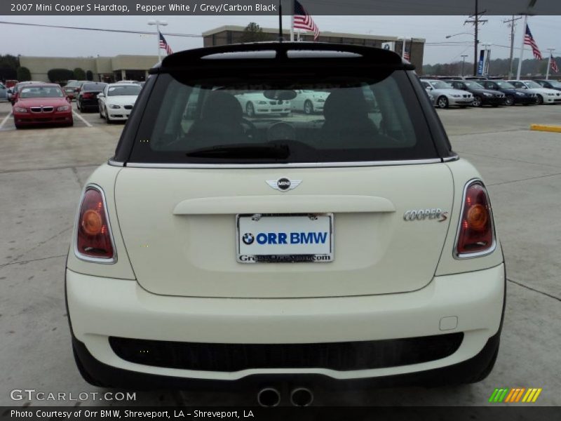 Pepper White / Grey/Carbon Black 2007 Mini Cooper S Hardtop