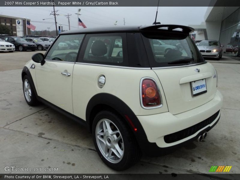 Pepper White / Grey/Carbon Black 2007 Mini Cooper S Hardtop