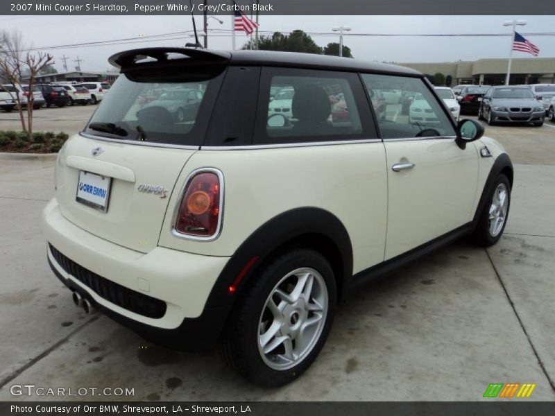 Pepper White / Grey/Carbon Black 2007 Mini Cooper S Hardtop