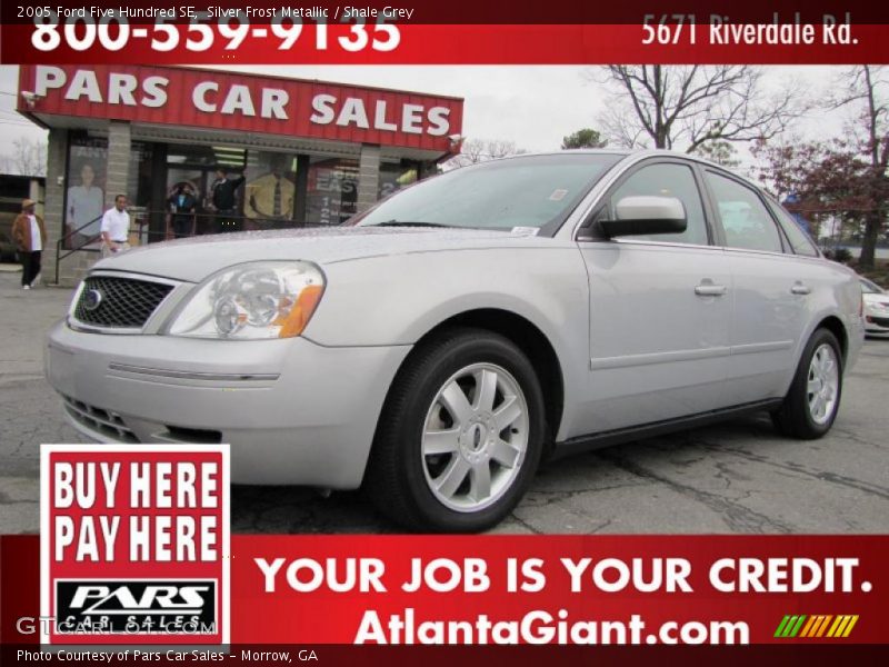 Silver Frost Metallic / Shale Grey 2005 Ford Five Hundred SE