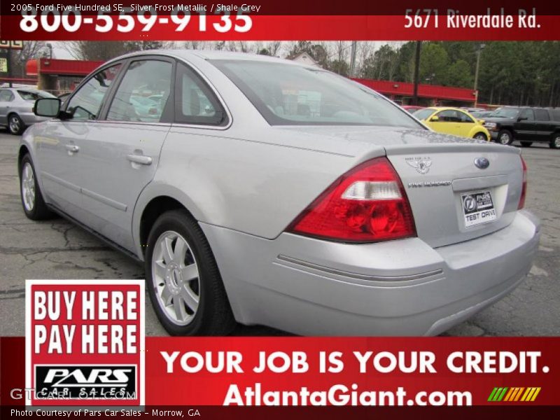 Silver Frost Metallic / Shale Grey 2005 Ford Five Hundred SE