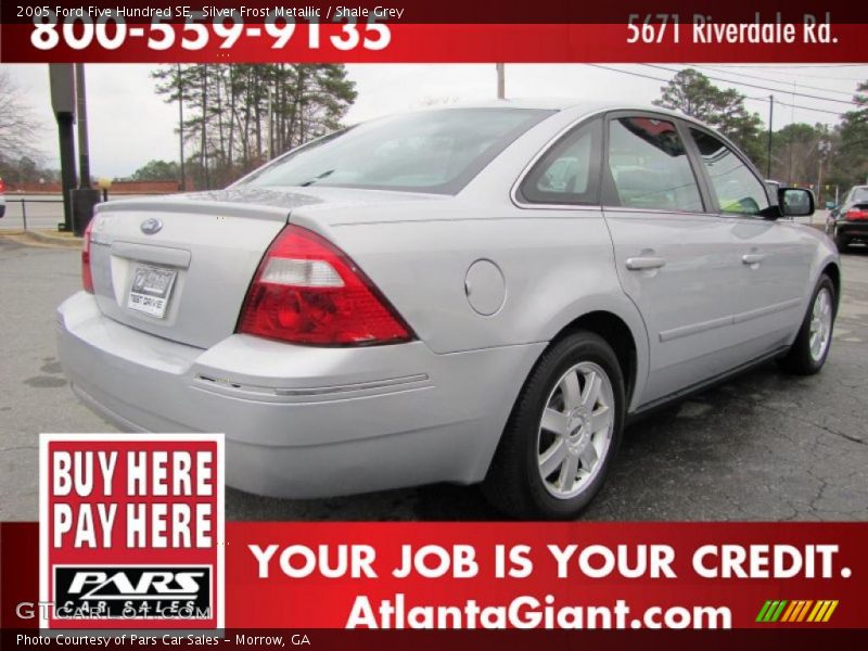 Silver Frost Metallic / Shale Grey 2005 Ford Five Hundred SE