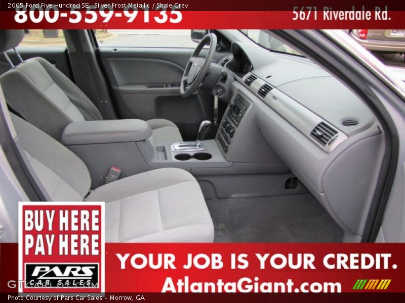 Silver Frost Metallic / Shale Grey 2005 Ford Five Hundred SE
