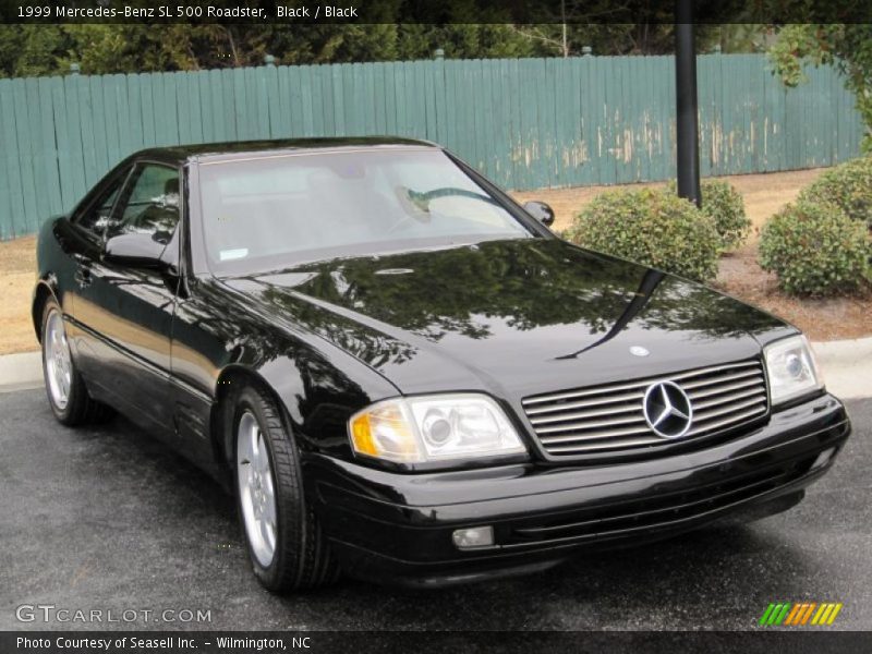 Black / Black 1999 Mercedes-Benz SL 500 Roadster