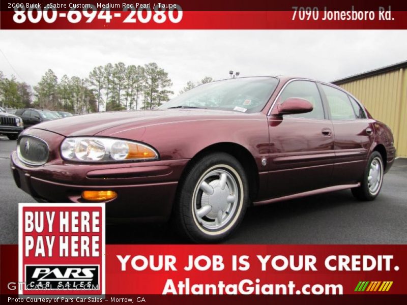 Medium Red Pearl / Taupe 2000 Buick LeSabre Custom