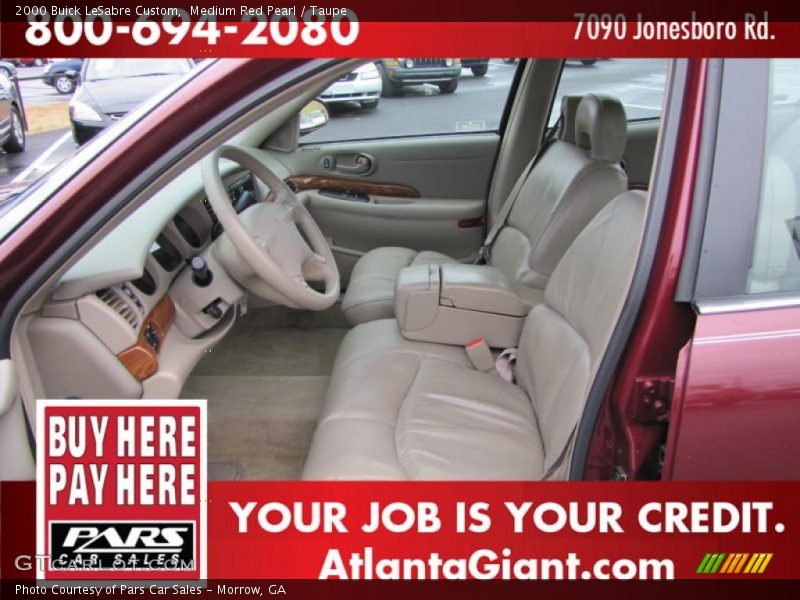 Medium Red Pearl / Taupe 2000 Buick LeSabre Custom