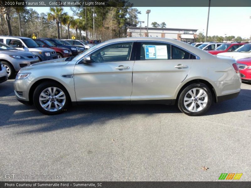 Gold Leaf Metallic / Light Stone 2010 Ford Taurus SEL