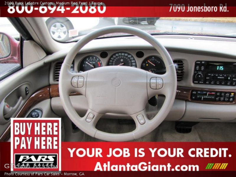Medium Red Pearl / Taupe 2000 Buick LeSabre Custom