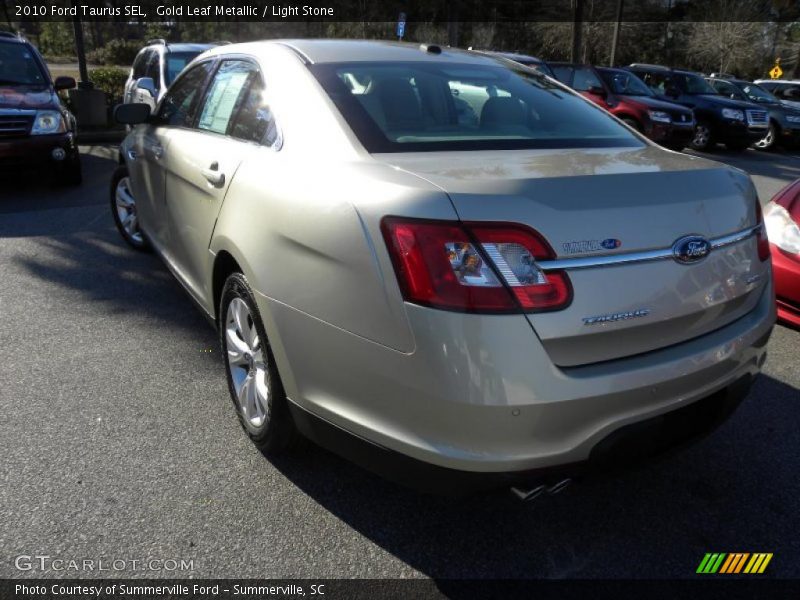 Gold Leaf Metallic / Light Stone 2010 Ford Taurus SEL