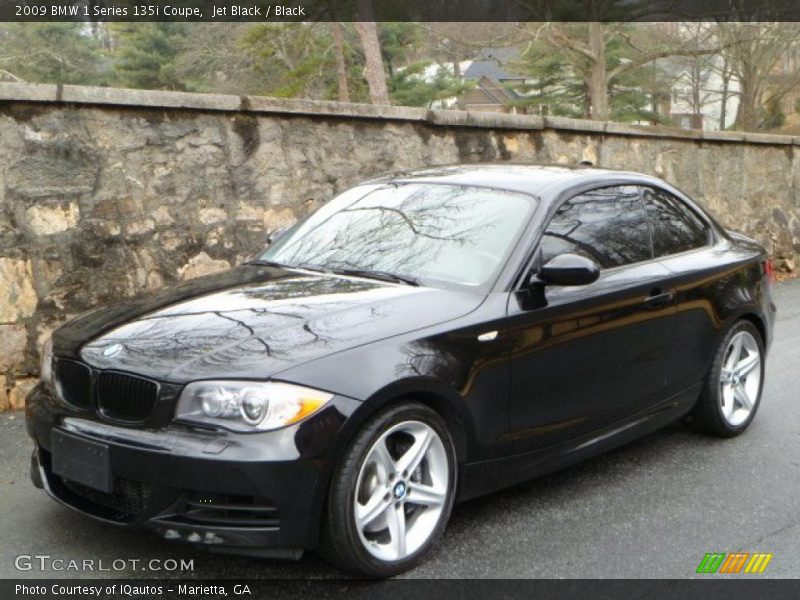 Jet Black / Black 2009 BMW 1 Series 135i Coupe
