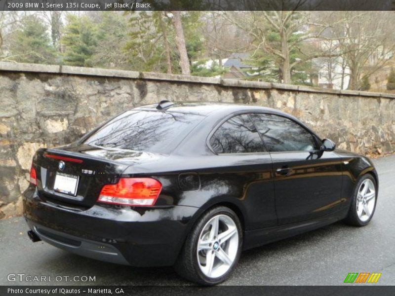 Jet Black / Black 2009 BMW 1 Series 135i Coupe