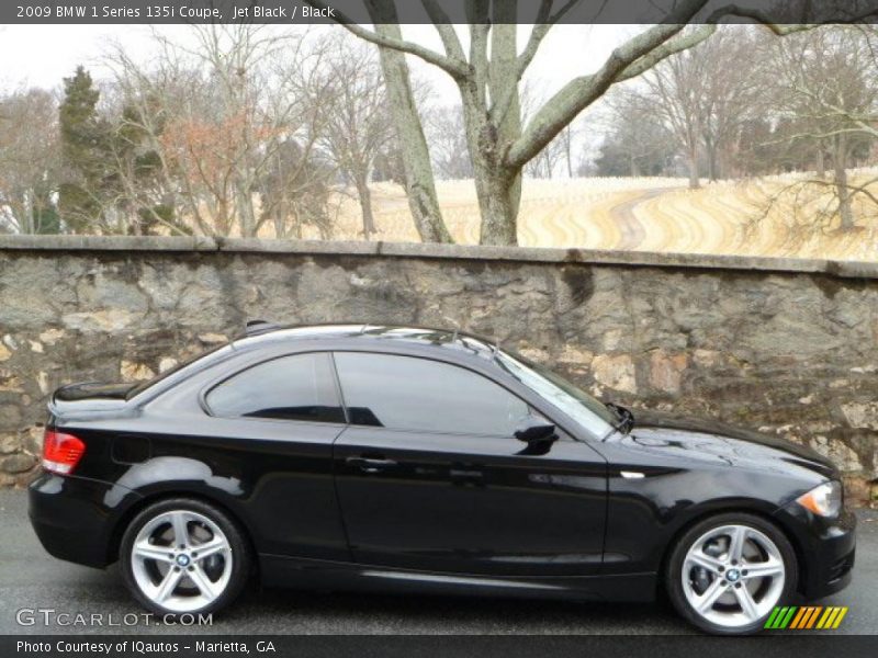 Jet Black / Black 2009 BMW 1 Series 135i Coupe
