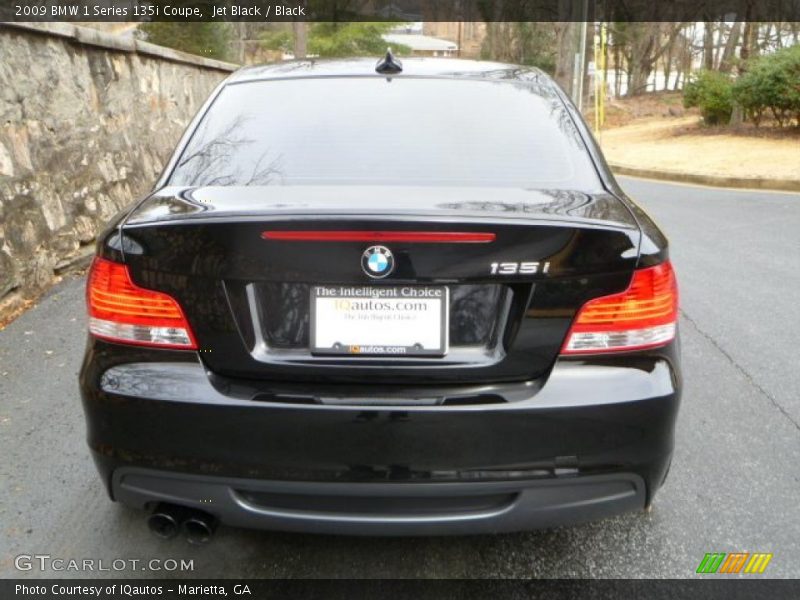 Jet Black / Black 2009 BMW 1 Series 135i Coupe
