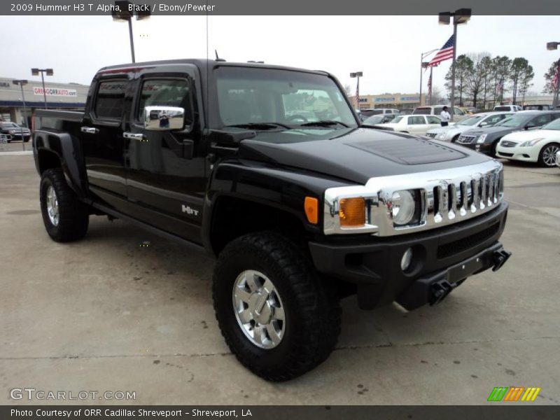 Black / Ebony/Pewter 2009 Hummer H3 T Alpha