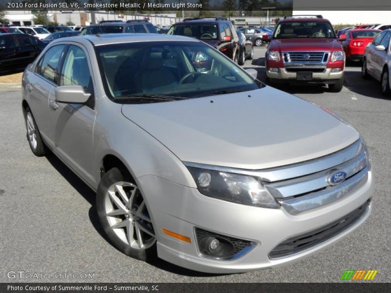 Smokestone Metallic / Medium Light Stone 2010 Ford Fusion SEL V6
