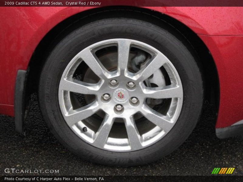 Crystal Red / Ebony 2009 Cadillac CTS 4 AWD Sedan