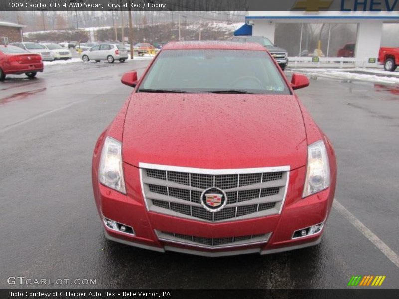 Crystal Red / Ebony 2009 Cadillac CTS 4 AWD Sedan