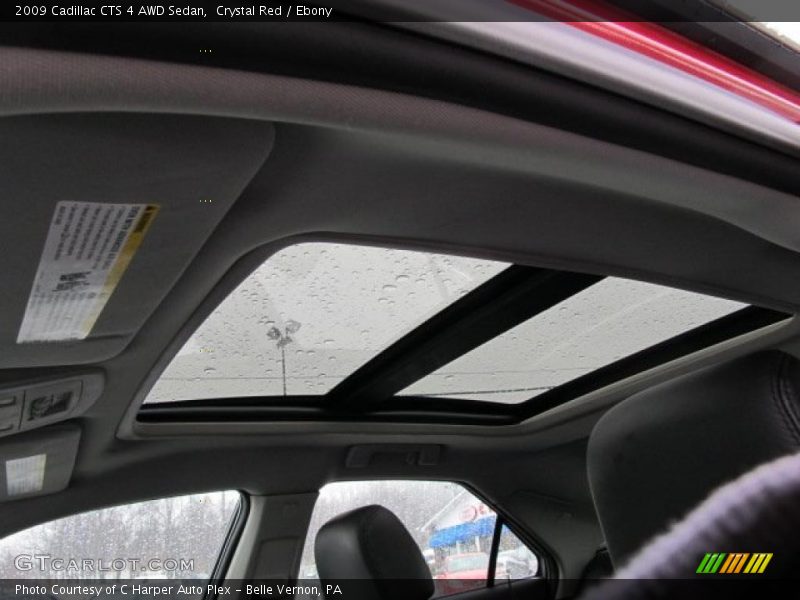 Crystal Red / Ebony 2009 Cadillac CTS 4 AWD Sedan